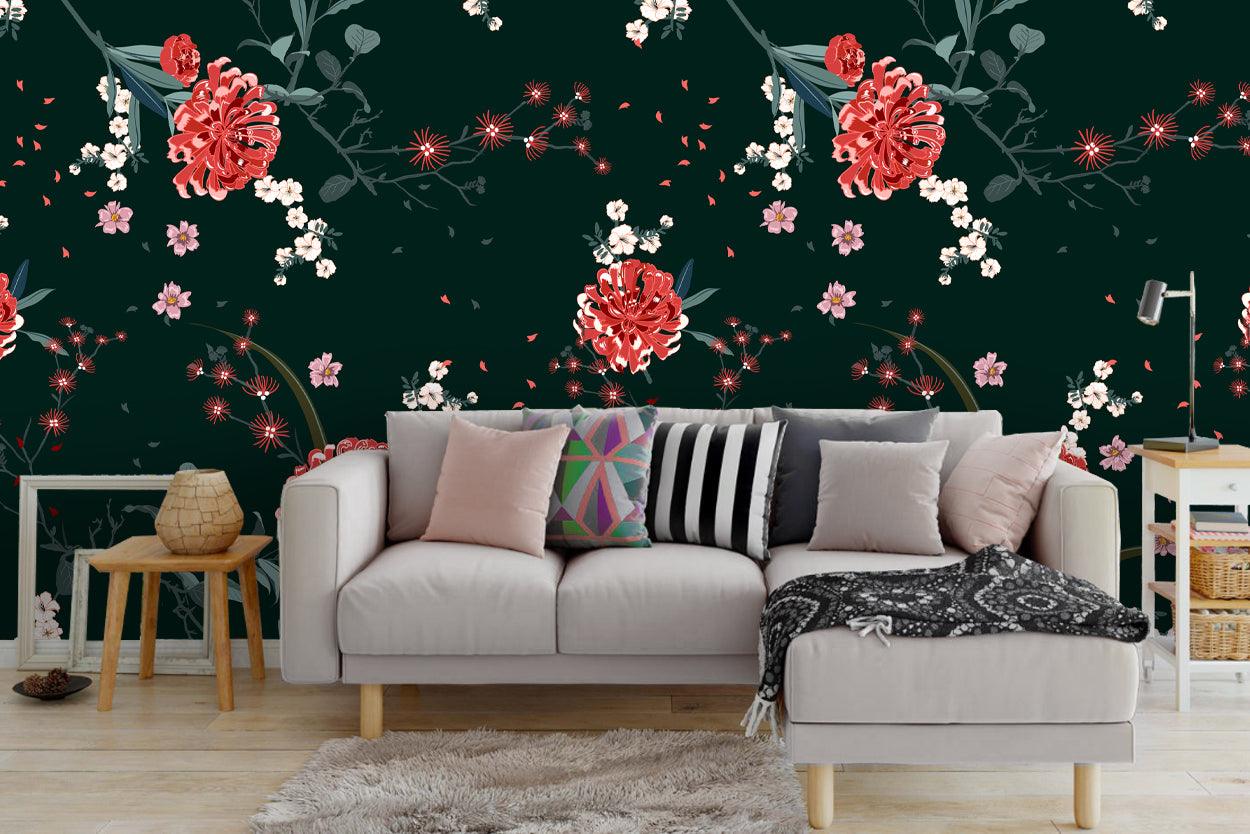 3D Floral Wall Mural Wallpaper 47- Jess Art Decoration
