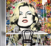 3D  Beauty Graffiti Wall Mural Wallpaper SF57- Jess Art Decoration