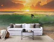 3D Sunset Surf Sea Wave Wall Mural Wallpaper 130- Jess Art Decoration