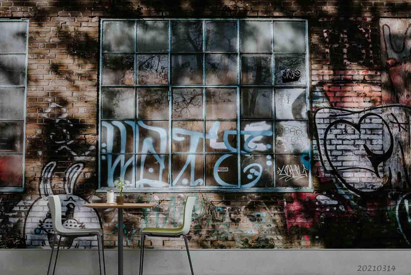 3D Artist Works Street Graffiti Wall Mural Wallpaper LQH 131- Jess Art Decoration