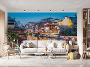 3D Ancient Architecture Qinhuai River Confucian Temple Nanjing Wall Mural Wallpaper GD 2423- Jess Art Decoration