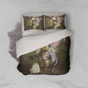 3D Color Flower Oil Painting Art Quilt Cover Set Bedding Set Pillowcases 41- Jess Art Decoration