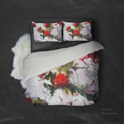 3D Red Rose Floral Quilt Cover Set Bedding Set Pillowcases 160- Jess Art Decoration