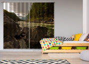 3D Mountain River Nature Landscape Curtains and Drapes LQH 144- Jess Art Decoration