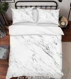 3D Grey Marble Quilt Cover Set Bedding Set Pillowcases 182- Jess Art Decoration