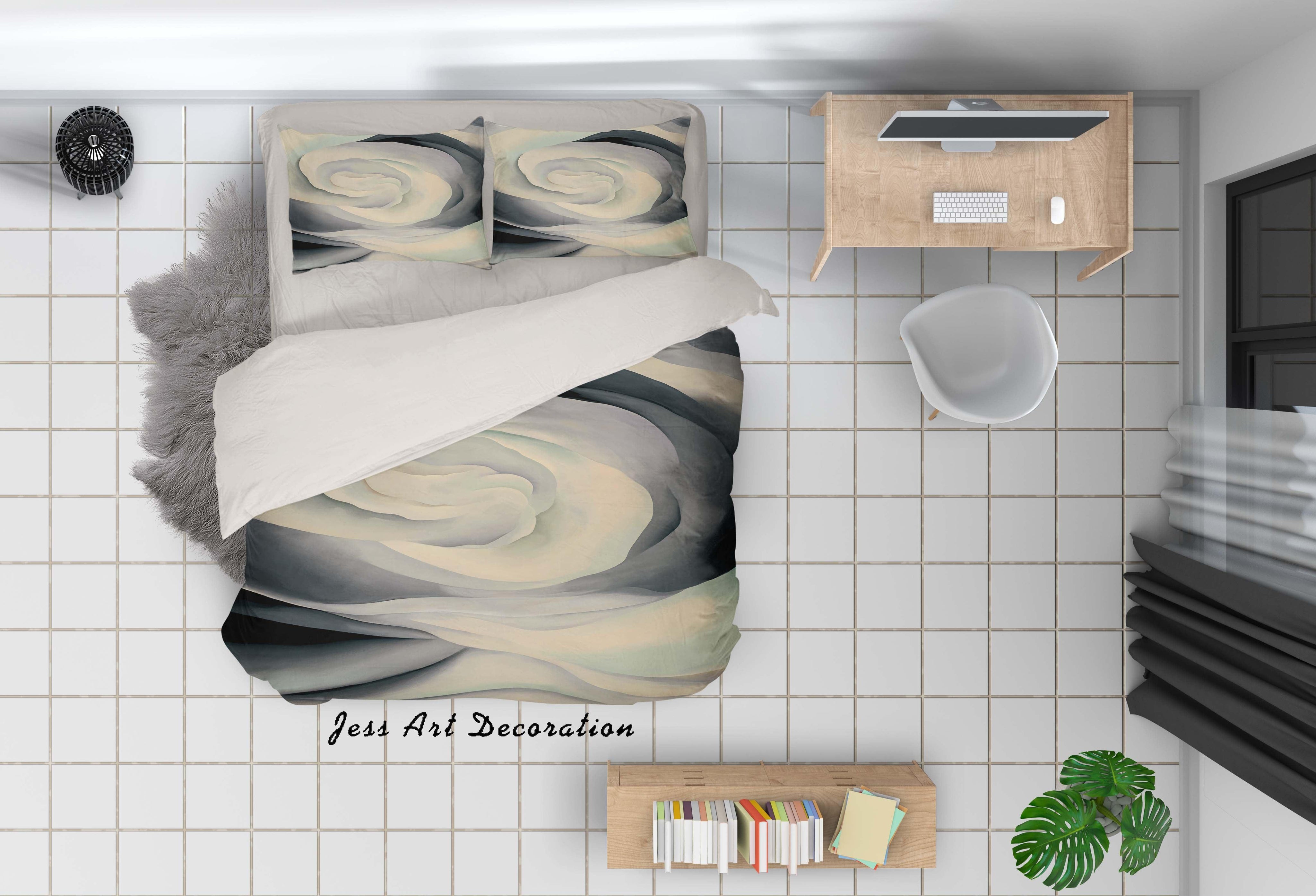 3D Vortex Quilt Cover Set Bedding Set Pillowcases 68- Jess Art Decoration