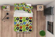 3D Ball Football Basketball Rugby Pattern Quilt Cover Set Bedding Set Duvet Cover Pillowcases WJ 6835- Jess Art Decoration