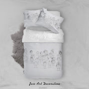 3D Snowland Penguin Cub Quilt Cover Set Bedding Set Duvet Cover Pillowcases LXL 30- Jess Art Decoration