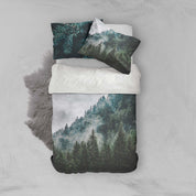 3D Green Pine Forest Quilt Cover Set Bedding Set Pillowcases 87- Jess Art Decoration