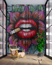 Abstract Artistic Graffiti Wallpaper urban graffiti wall mural for teen room, studio or feature wall - view 2