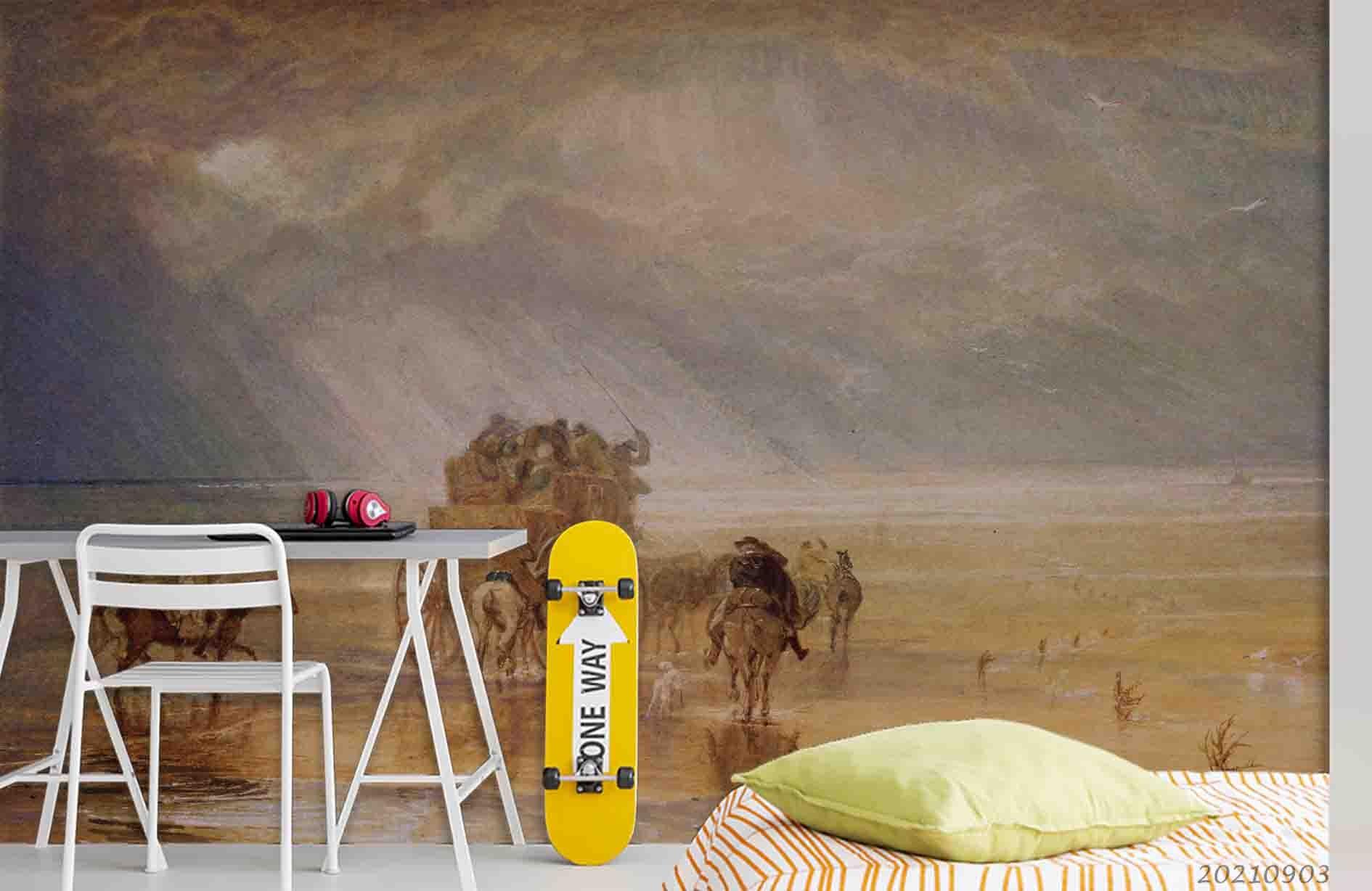 3D Art Oil Painting Wall Mural Wallpaper LQH 119- Jess Art Decoration