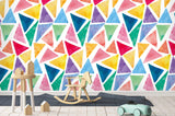 3D Color Triangle Wall Mural Wallpaper 24- Jess Art Decoration