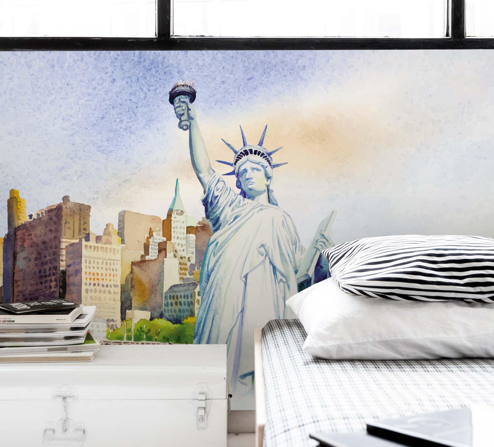 3D Statue Liberty Wall Mural Wallpaper 83- Jess Art Decoration