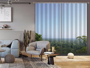 3D Sky Green Forest Landscape Curtains and Drapes LQH 211- Jess Art Decoration