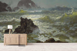 3D sea wave reef landscape oil painting wall mural wallpaper 78- Jess Art Decoration