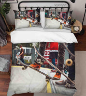 3D Pexels Street Sports Skateboard Quilt Cover Set Bedding Set Duvet Cover Pillowcases LXL- Jess Art Decoration