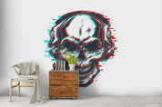3D Human Skeleton Headphones Wall Mural Wallpaper WJ 3061- Jess Art Decoration