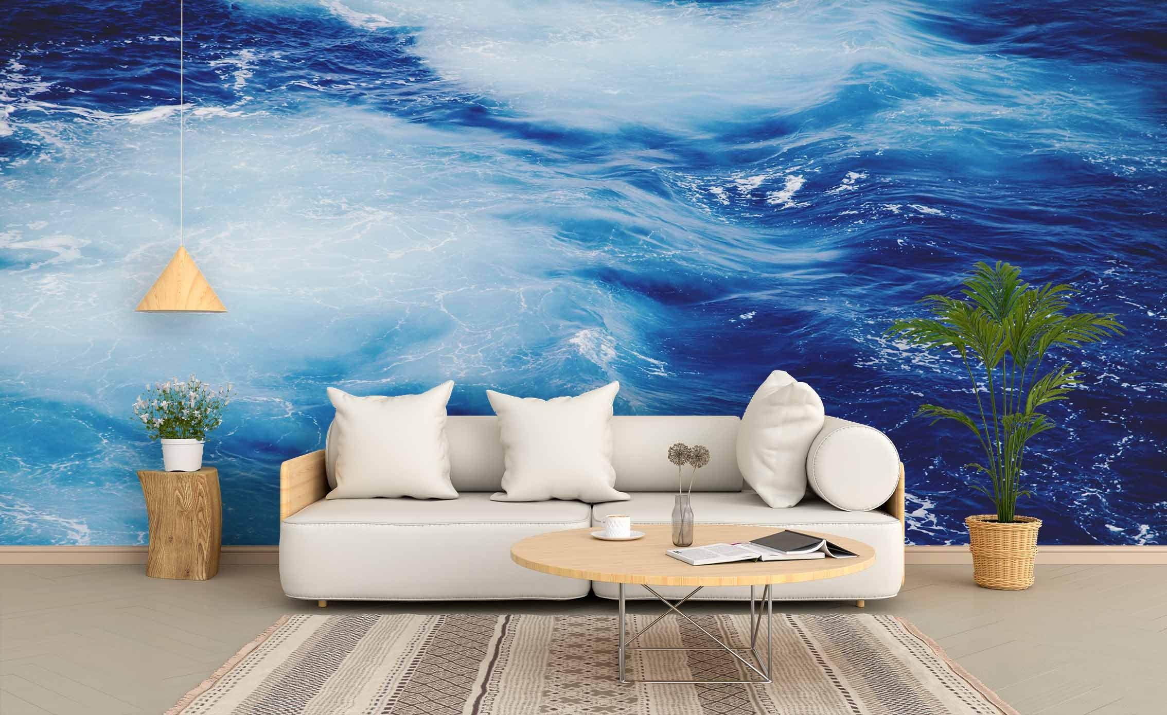 3D Blue Sea Wall Mural Wallpa 236- Jess Art Decoration