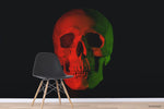 3D Human Skeleton Red Light Wall Mural Wallpaper WJ 3037- Jess Art Decoration
