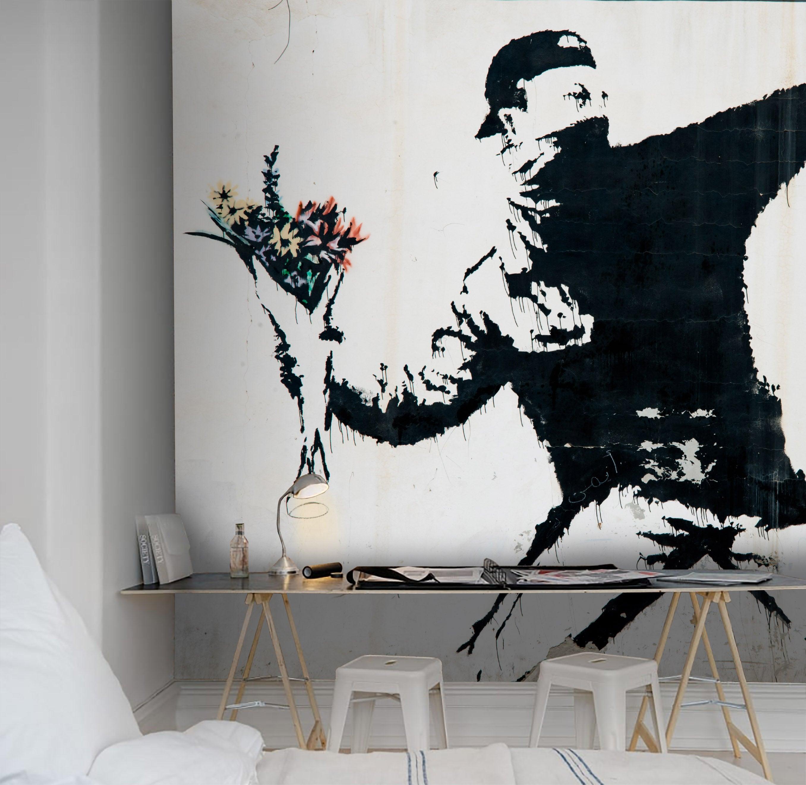 3D Simple Black White Characters Wall Mural Wallpaper 14- Jess Art Decoration
