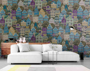 3D City Building Wall Mural Wallpaper  44- Jess Art Decoration