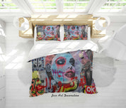 3D Abstract Color Graffiti Quilt Cover Set Bedding Set Duvet Cover Pillowcases 172- Jess Art Decoration