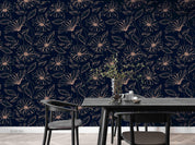 3D Hand Drawn Black Floral Wall Mural Wallpaper LQH 14- Jess Art Decoration