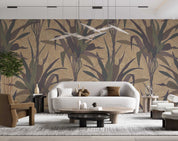 3D Vintage Plant Leaf Pattern Wall Mural Wallpaper GD 1302- Jess Art Decoration