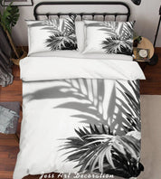 3D Leaves Quilt Cover Set Bedding Set Pillowcases 89- Jess Art Decoration