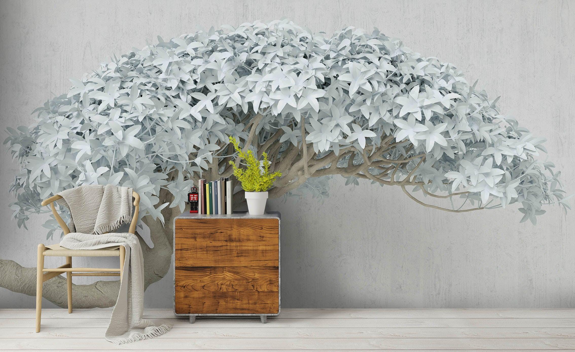 3D Abstract Paper Tree Wall Mural Wallpaper 19- Jess Art Decoration