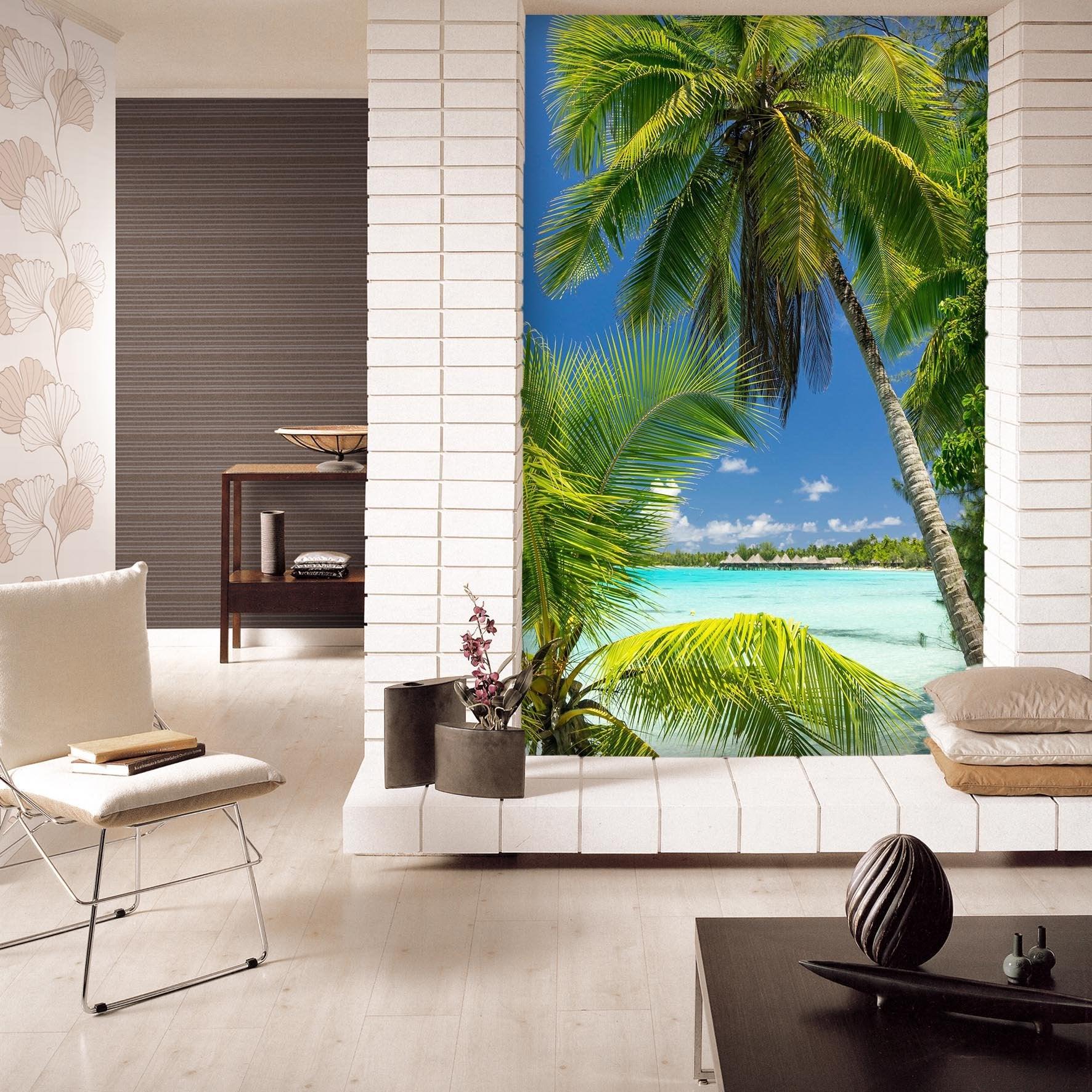 3D sea beach 126 wall murals 1- Jess Art Decoration