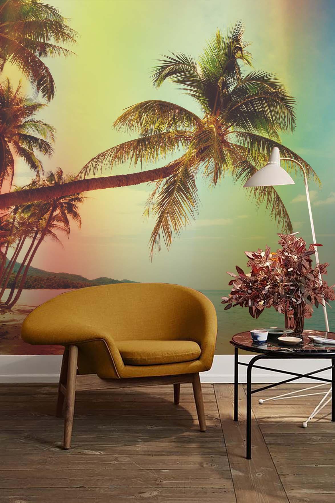 3D  Tropical Plant Color Sky Wall Mural Wallpaper  7- Jess Art Decoration