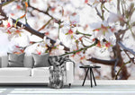 3D peach blossom branch wall mural wallpaper 16- Jess Art Decoration