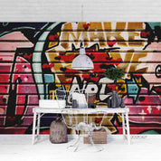 3D Abstract Colored Street Graffiti Wall Mural Wallpaper LQH 111- Jess Art Decoration