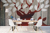 3D Elk Shadow Floor Background Wall Mural Wallpaper 47- Jess Art Decoration
