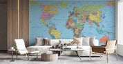 3D World Map Wall Mural Wallpaper GD 2565- Jess Art Decoration