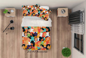 3D Colorful People Quilt Cover Set Bedding Set Pillowcases 21- Jess Art Decoration