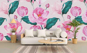 3D Hand Painted Pink Peony Wall Mural Wallpaper A127 LQH- Jess Art Decoration
