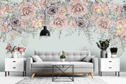 3D Hand Painted Pink Rose Wall Mural Wallpaper A294 LQH- Jess Art Decoration