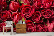 3D Red Rose Floral Wall Mural Wallpaper LQH 51- Jess Art Decoration