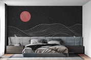 3D Abstract Gold Waves Line Art Wall Mural Wallpaper GD 1968- Jess Art Decoration