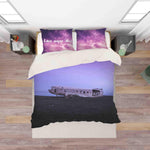 3D Purple Sky Quilt Cover Set Bedding Set Pillowcases 120- Jess Art Decoration