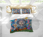 3D Abstract Color Art Graffiti Quilt Cover Set Bedding Set Duvet Cover Pillowcases 79- Jess Art Decoration