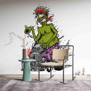 3D Abstract Doodle Monster Drive Pattern Wall Mural Wallpaper GD 3256- Jess Art Decoration
