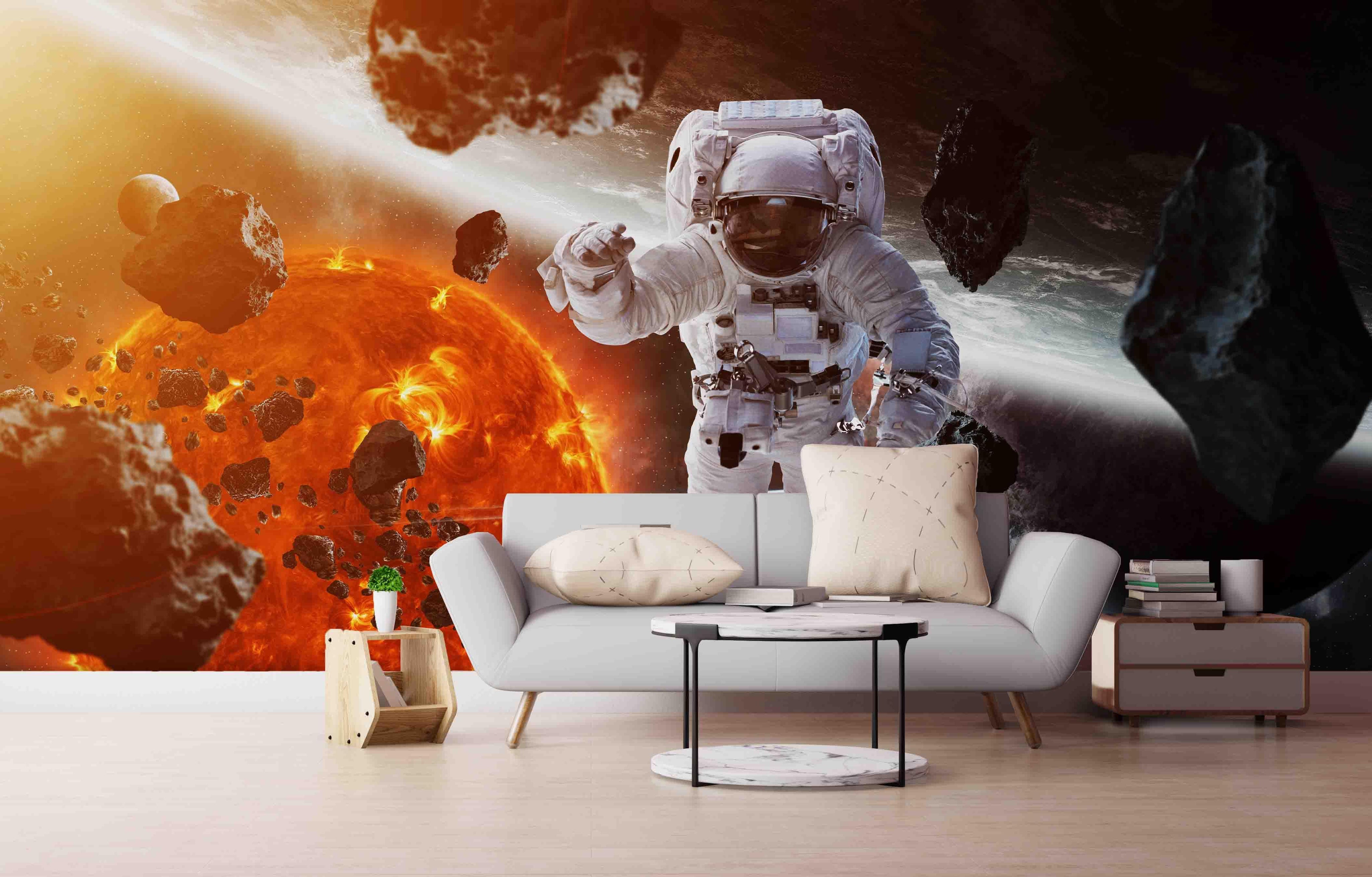 3D Astronaut Space Wall Mural Wallpaper 101- Jess Art Decoration