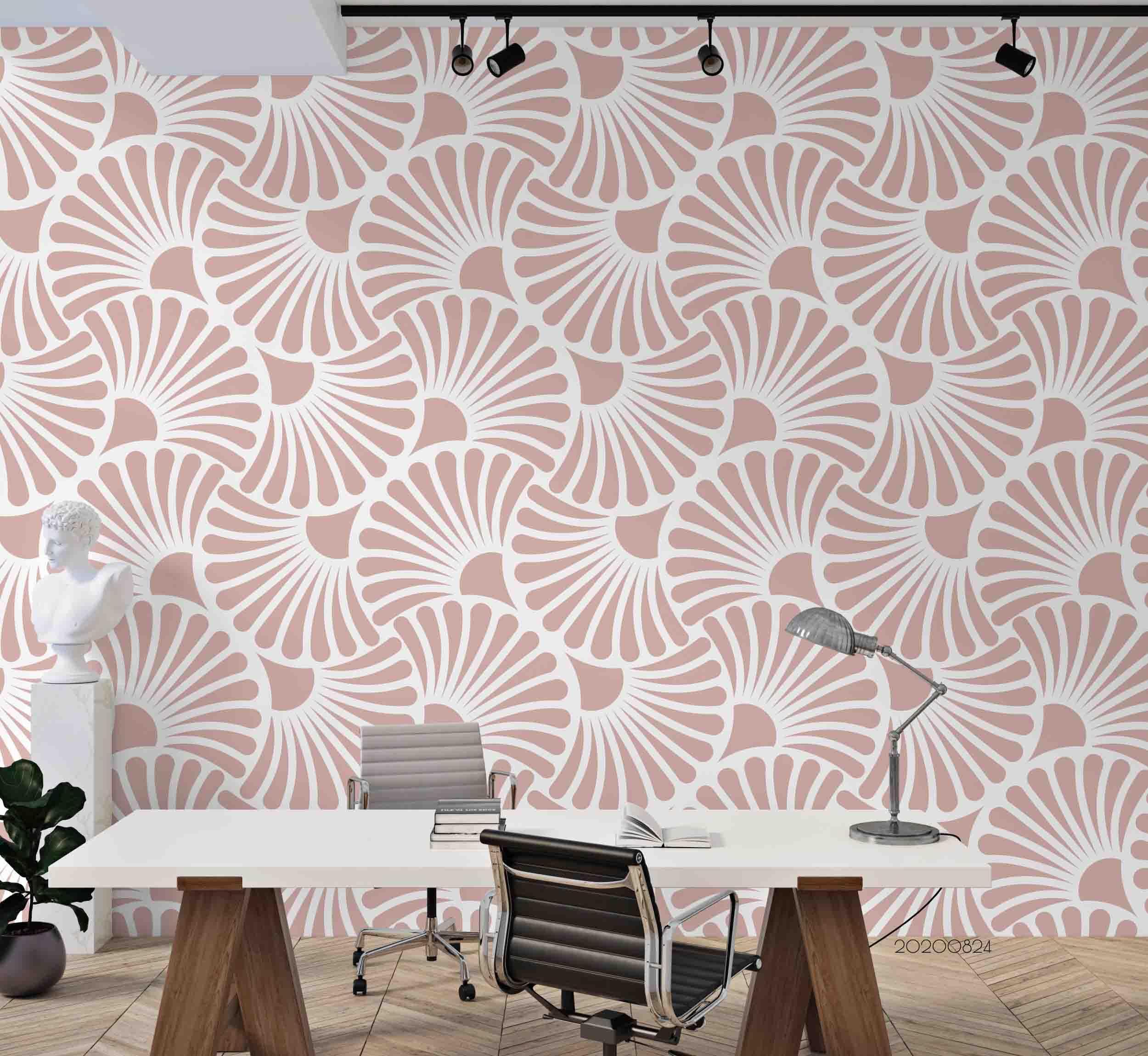 3D Abstract Pink Geometry Art Deco Wall Mural Wallpaper 16 LQH- Jess Art Decoration