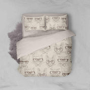 3D Beige Dog Cat Quilt Cover Set Bedding Set Pillowcases 44- Jess Art Decoration