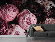 3D Vintage Pink Flowers Background Wall Mural Wallpaper GD 3547- Jess Art Decoration