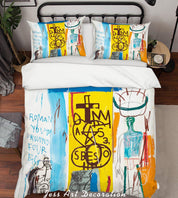 3D Fine Art Abstract Colorful Quilt Cover Set Bedding Set Duvet Cover Pillowcases LXL- Jess Art Decoration