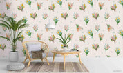 3D Pink Flower Pattern Wall Mural Wallpaper A320 LQH- Jess Art Decoration